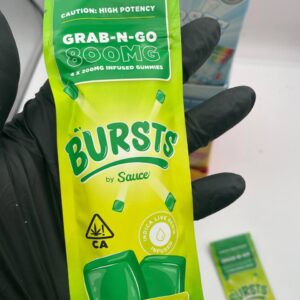 BURSTS - Live Resin Infused Gummy Chews (800mg THC)